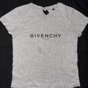 Kids Unisex Givenchy Light Gray Short Sleeve Tee